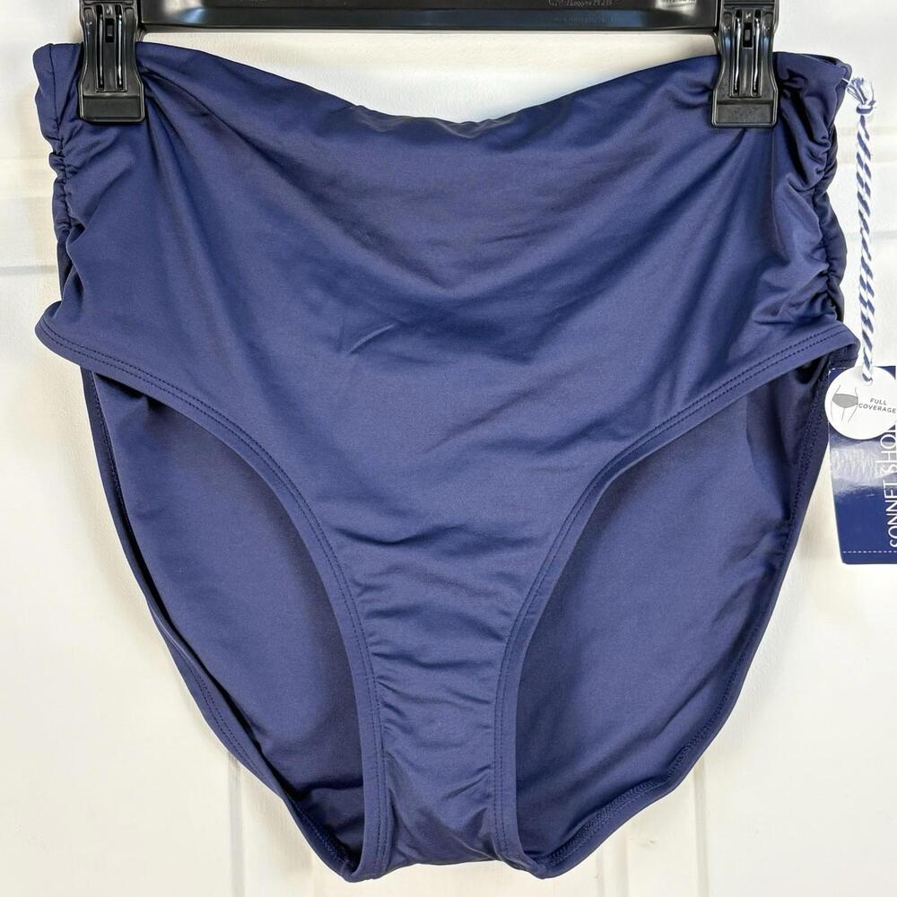 Sonnet Shores Swim‎ Bottom Women’s Sz 10 Navy Blue Full Coverage Nwt Swim Beach